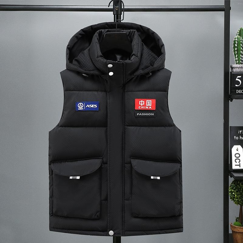 Autumn and winter down cotton vest men s removal hat vest vest vest vest vest outdoor cold and warm men s clothing thickened jacket tide M (60-42.5 kg) чорний
Autumn and winter down cotton vest men s removal hat vest vest vest vest vest outdoor cold and warm men s clothing thickened jacket tide M (60-42.5 kg) чорний