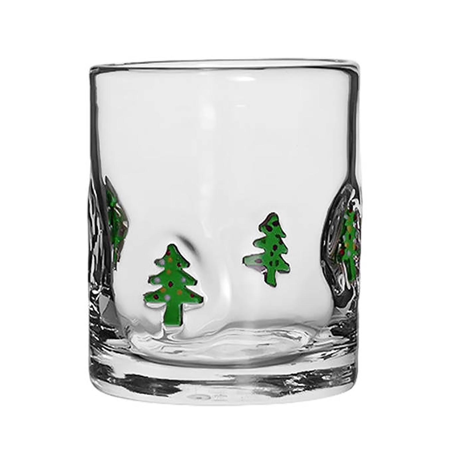 14oz Vintage Style Glass Juice Cup Classic Whiskey Cocktail Coffee Tumbler with Christmas Tree Design for Party Decoration Gift
14oz Vintage Style Glass Juice Cup Classic Whiskey Cocktail Coffee Tumbler with Christmas Tree Design for Party Decoration Gift