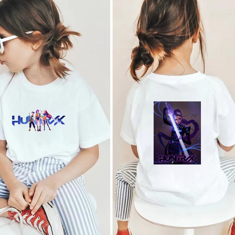 KPOP HuntRX Мисливці на демонів Корейський принт Футболка з коротким рукавом для дітей (Середній / великий) EMA 150cm
KPOP HuntRX Мисливці на демонів Корейський принт Футболка з коротким рукавом для дітей (Середній / великий) EMA 150cm