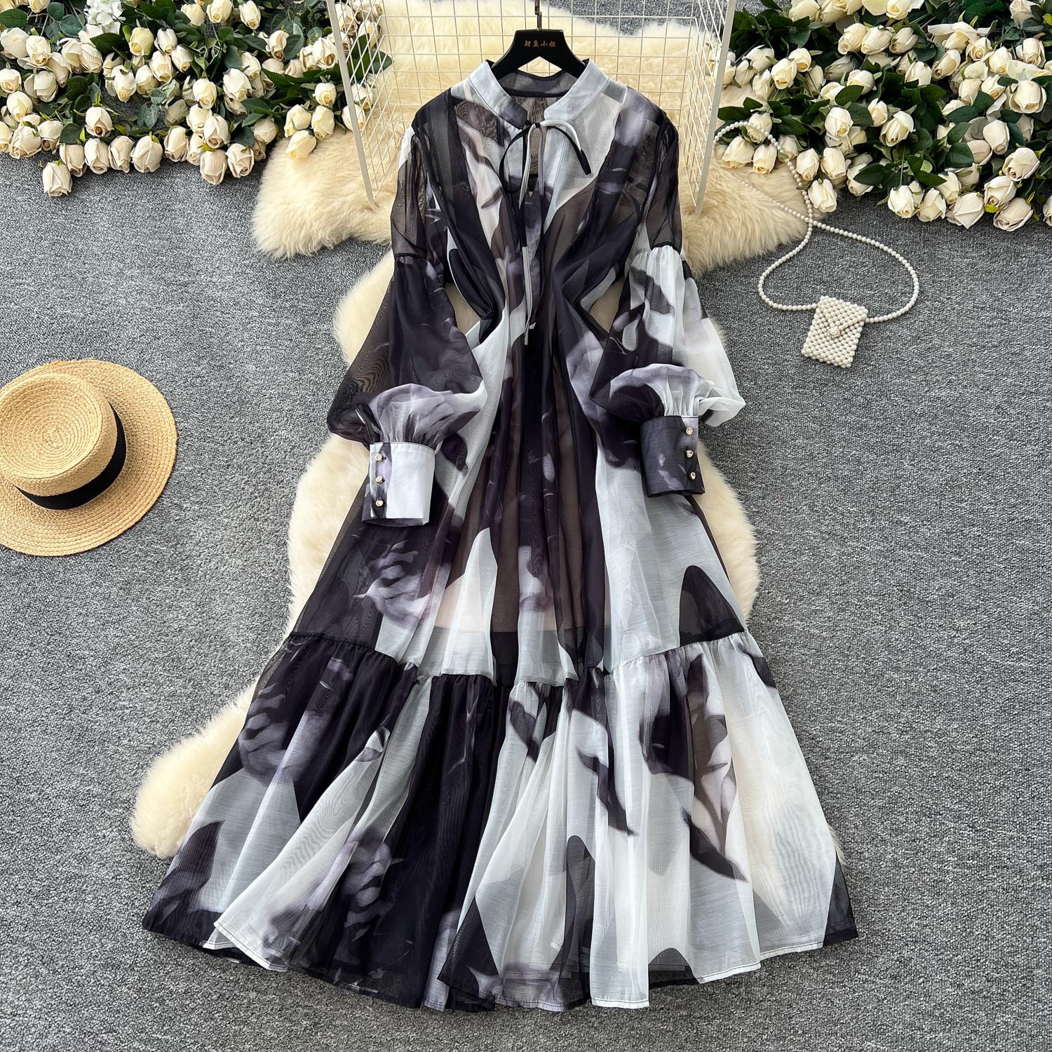 Сексуальна сукня з сітки з довгим рукавом та милим принтом Шикарна Вінтажна Вечірня Вечірка Клуб Жіноча Шикарна Літня Пляжна Довга Сукня One Size чорний
Сексуальна сукня з сітки з довгим рукавом та милим принтом Шикарна Вінтажна Вечірня Вечірка Клуб Жіноча Шикарна Літня Пляжна Довга Сукня One Size чорний