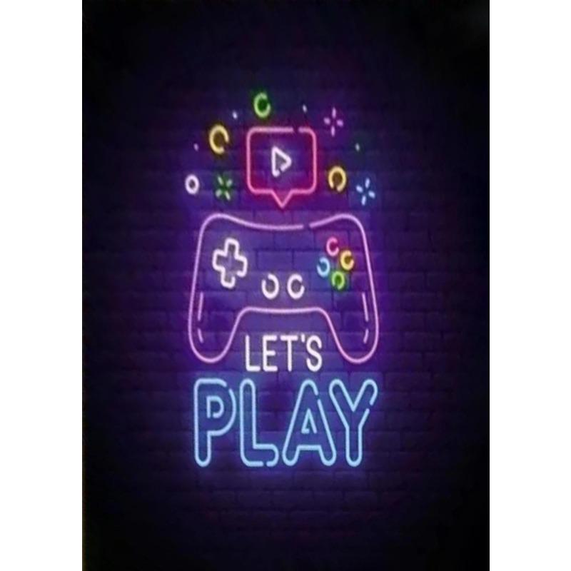 Gaming Style Large Carpet for Living Room Anti-slip Floor Rug Vibrant Neon Gamepad Design Art Elements Unique Home Decoration 40x60cm
Gaming Style Large Carpet for Living Room Anti-slip Floor Rug Vibrant Neon Gamepad Design Art Elements Unique Home Decoration 40x60cm