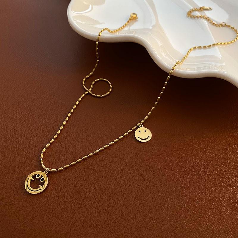 2024 Высококачественное ожерелье-подвеска из титановой стали с полым смайликом – Не выцветающее, Уникальный дизайн для женщин
2024 Высококачественное ожерелье-подвеска из титановой стали с полым смайликом – Не выцветающее, Уникальный дизайн для женщин