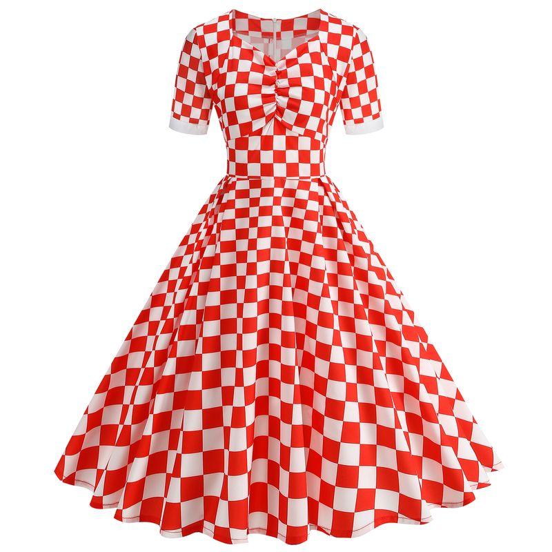 Swing Internet Celebrity Fashion Hepburn Style Asymmetrical Fashion Silm Exquisite Short Sleeve Accessible Luxury A- line Skirt Classy Waist-Tight Red S
Swing Internet Celebrity Fashion Hepburn Style Asymmetrical Fashion Silm Exquisite Short Sleeve Accessible Luxury A- line Skirt Classy Waist-Tight Red S