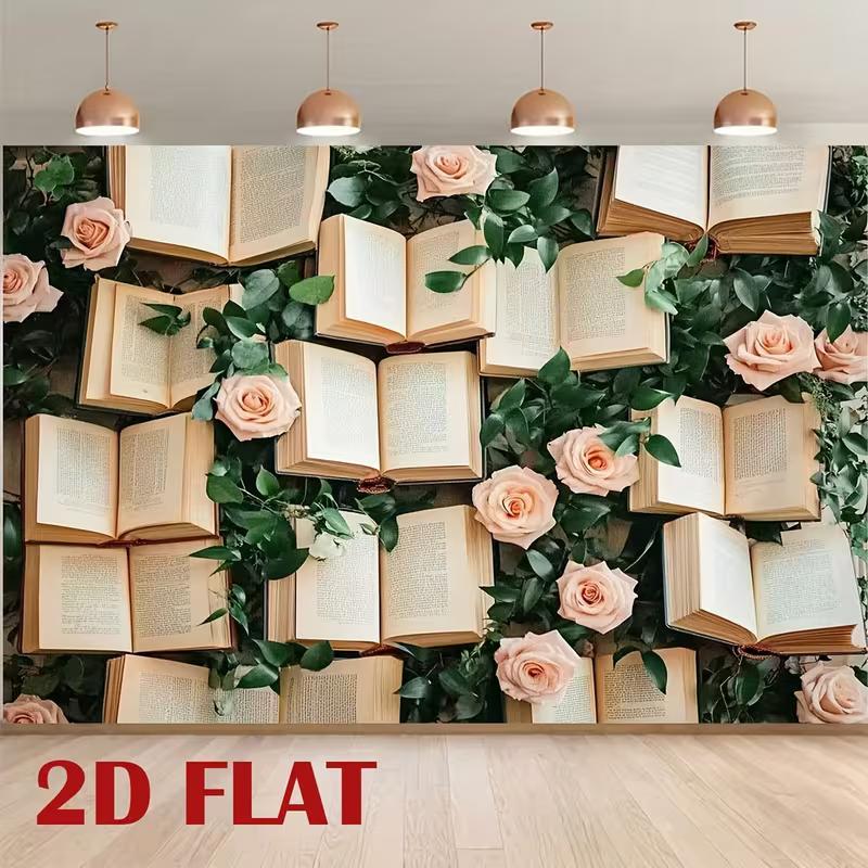 2D Floral Book Backdrop Green Leaves Pink Rose Aesthetic Studio Background Cloth 47.2x31.5inch/120*80cm
2D Floral Book Backdrop Green Leaves Pink Rose Aesthetic Studio Background Cloth 47.2x31.5inch/120*80cm