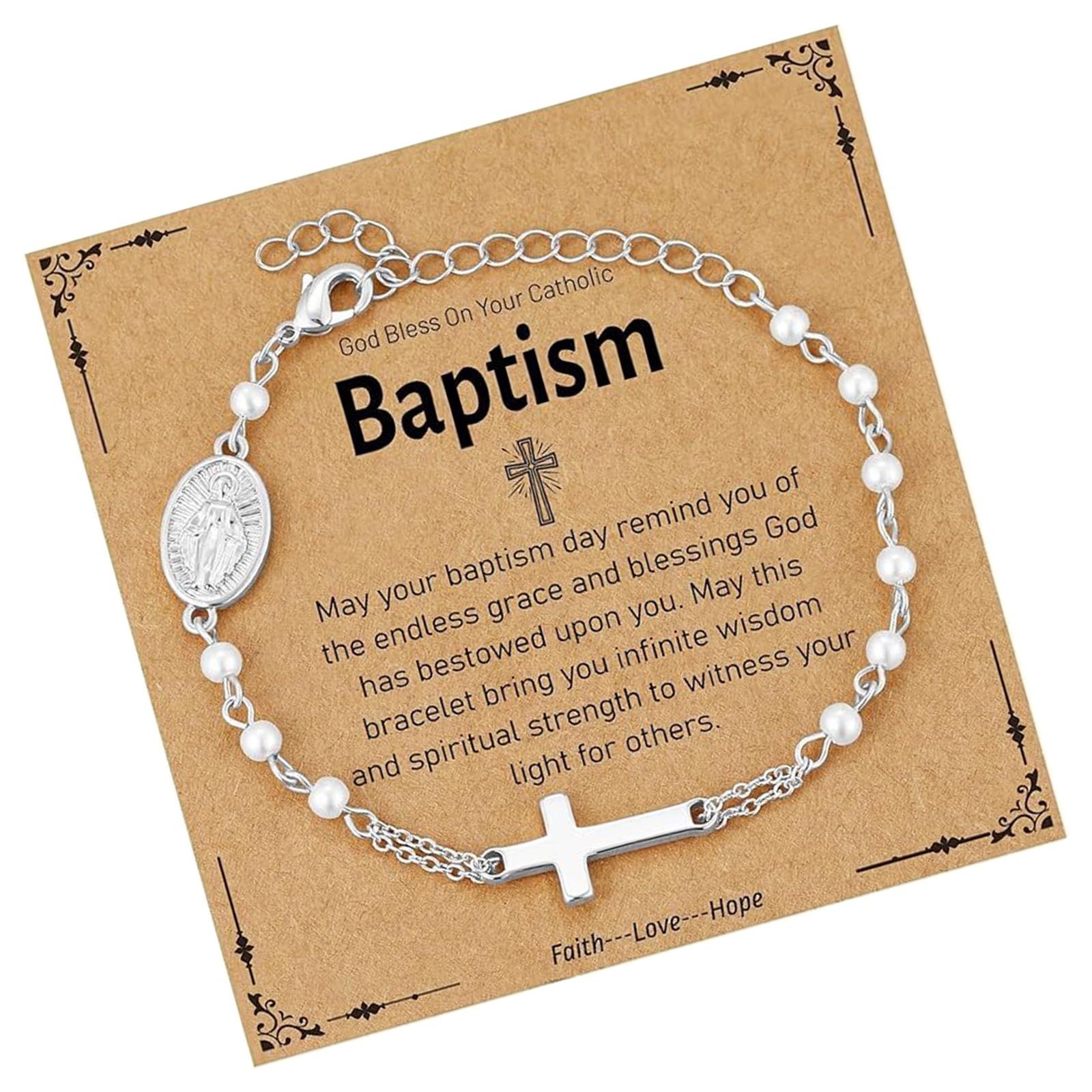 Stainless Steel Religious Jewelry Chain Bracelet Pendant Bracelet Fashion Wrist Jewelry for Women Featuring Beads серебряный
Stainless Steel Religious Jewelry Chain Bracelet Pendant Bracelet Fashion Wrist Jewelry for Women Featuring Beads серебряный