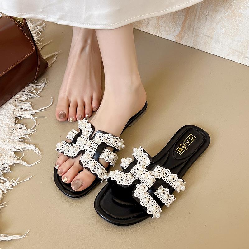 Pearl slippers women s summer wear 2025 new fashion flat bottom one word beach cool slippers 35 чёрный
Pearl slippers women s summer wear 2025 new fashion flat bottom one word beach cool slippers 35 чёрный