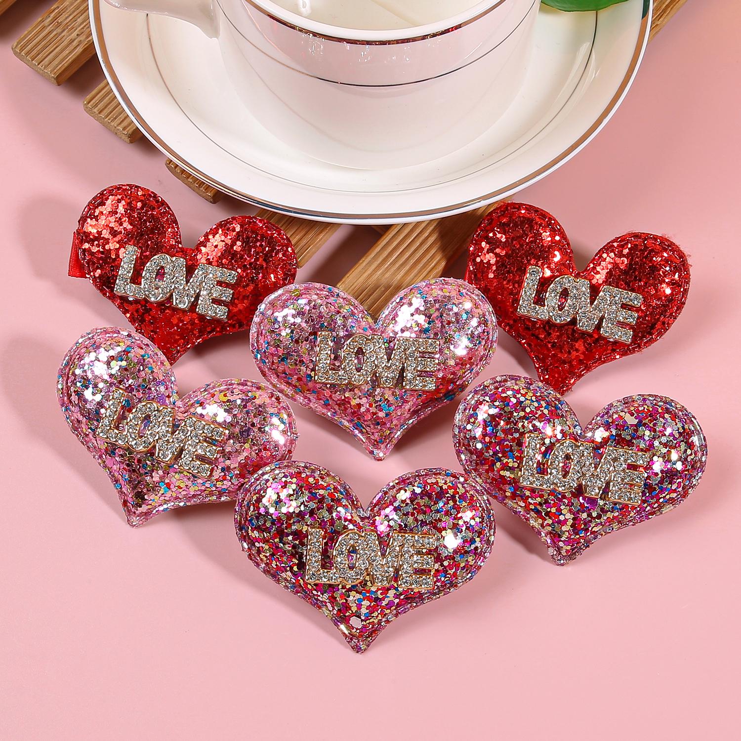 6pcs/set Glitter Heart Hair Clips for Girls Kids Heart Letter Barrettes Clips Valentine s Day Hairpins Party Hair Accessories
6pcs/set Glitter Heart Hair Clips for Girls Kids Heart Letter Barrettes Clips Valentine s Day Hairpins Party Hair Accessories