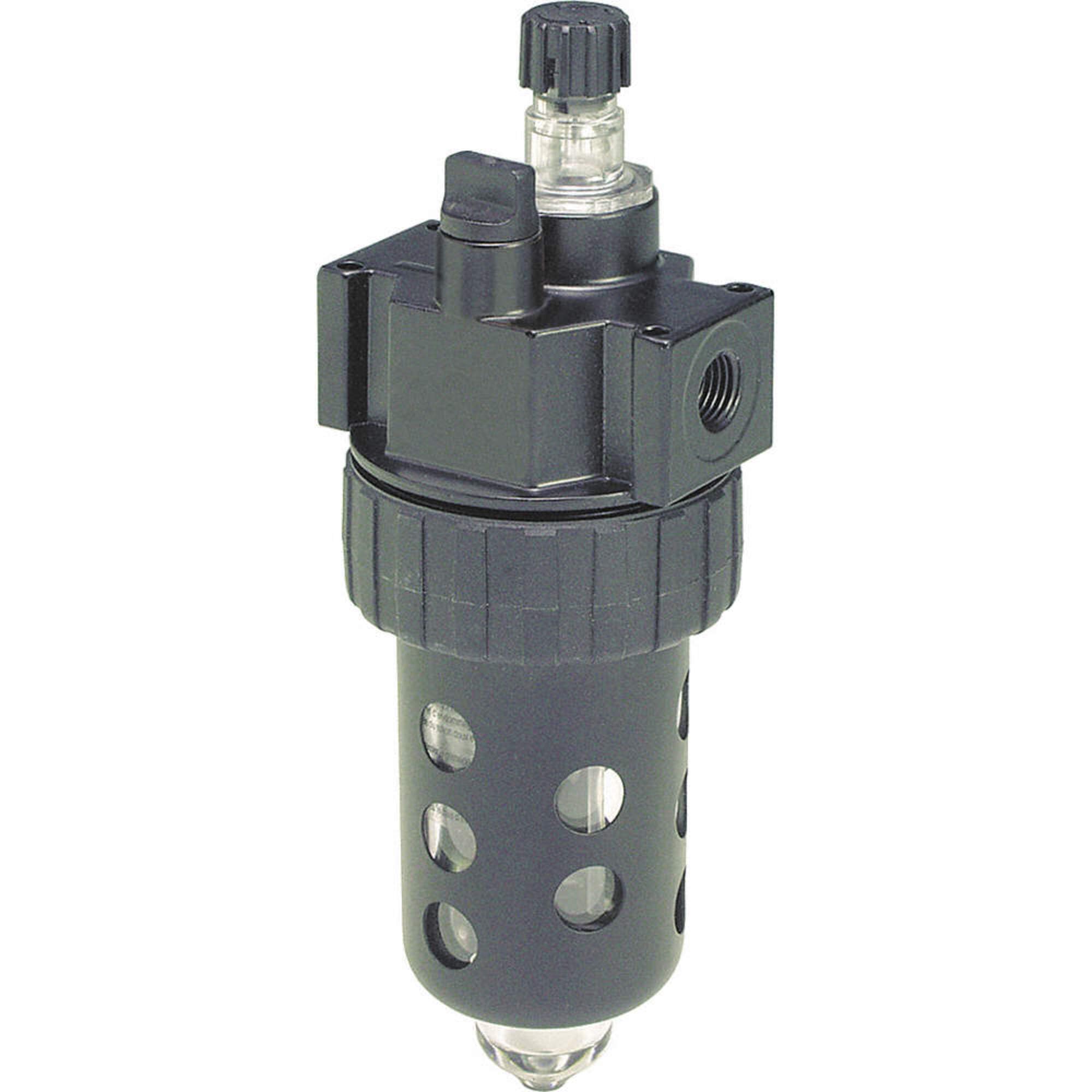 Parker Hannifin 06L12BE Series 06L Prep-Air II Zinc Compact Mist Lubricator with Fill Plug, Polycarbonate Bowl/Metal Guard/No Drain, 1/4 NPT Port Siz
Parker Hannifin 06L12BE Series 06L Prep-Air II Zinc Compact Mist Lubricator with Fill Plug, Polycarbonate Bowl/Metal Guard/No Drain, 1/4 NPT Port Siz