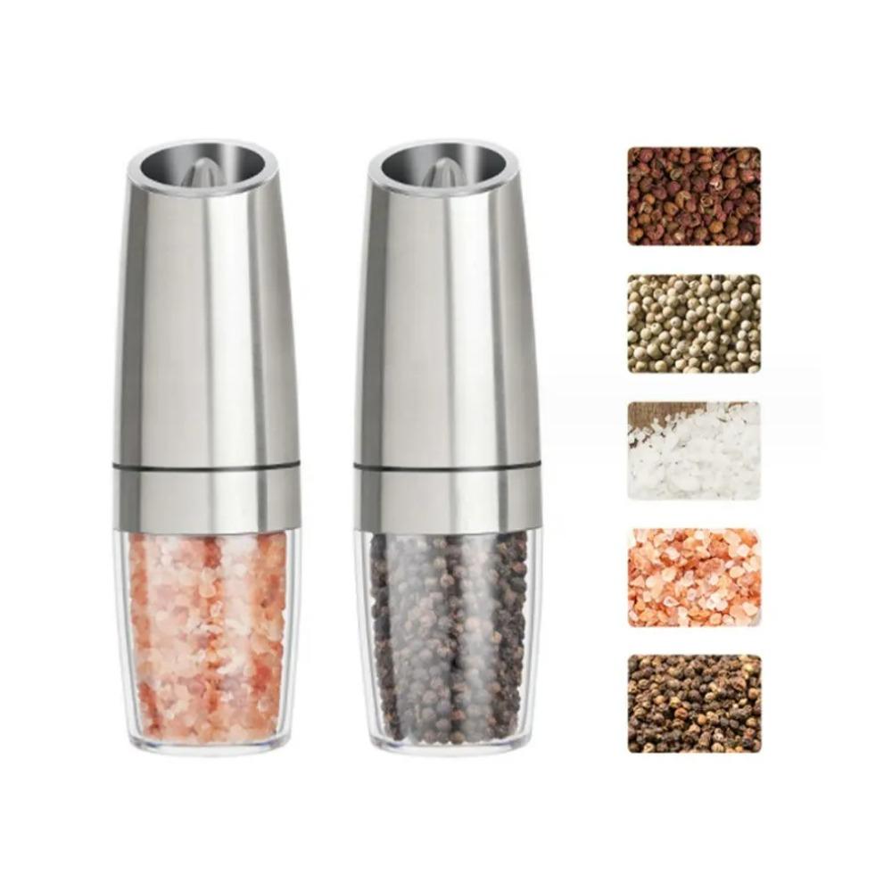 Electric Salt and Pepper Grinder Set USB Automatic Spice Steel Machine Kitchen Tool Rechargeable Eletric Pepper Mill Shakers
Electric Salt and Pepper Grinder Set USB Automatic Spice Steel Machine Kitchen Tool Rechargeable Eletric Pepper Mill Shakers