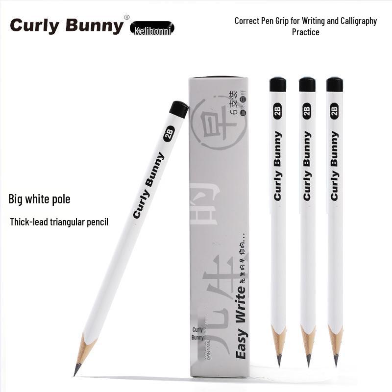 CurlyBunny Large Triangle Grip HB Pencil for Kids, Thick Lead, 2B Refills, Kindergarten Primary School HB
CurlyBunny Large Triangle Grip HB Pencil for Kids, Thick Lead, 2B Refills, Kindergarten Primary School HB