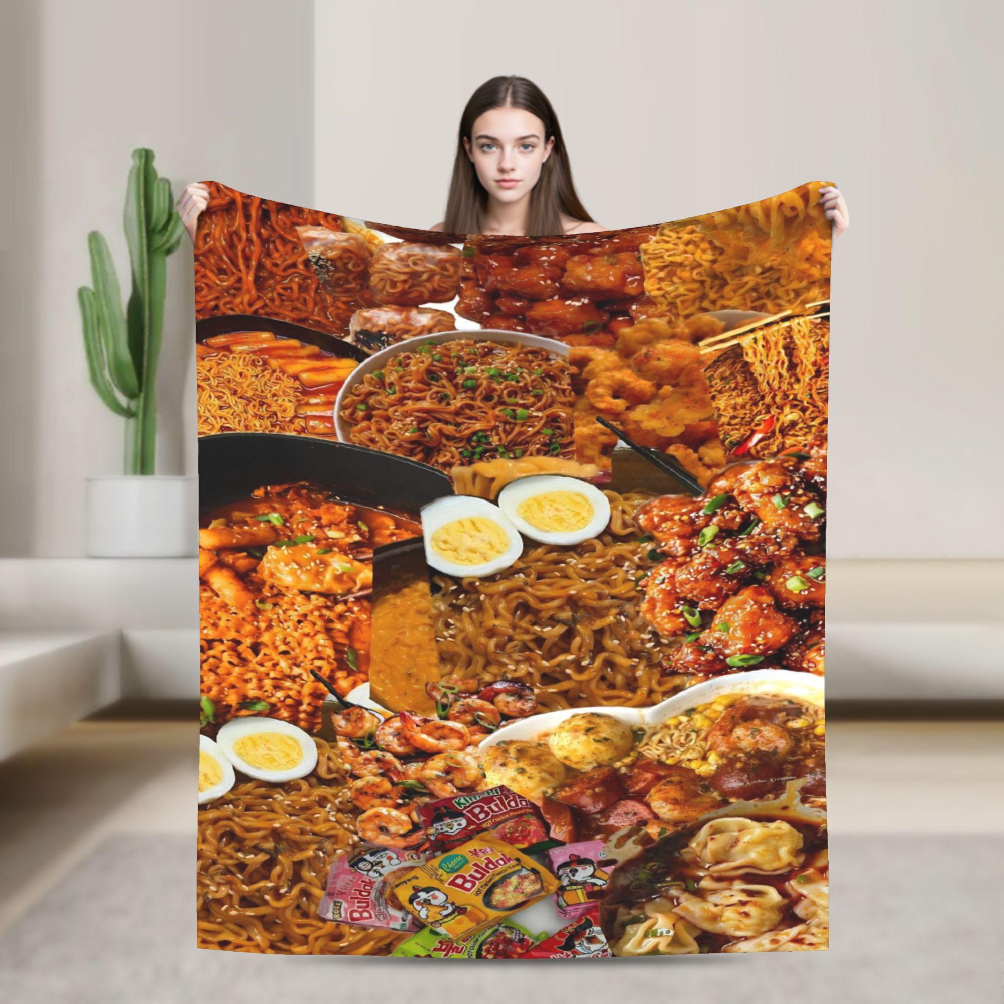 Spicy Chicken Noodles Buldak Hot Chicken Flavor Ramen Warm Soft Blanket Plush Throw Blanket Flannel Bedspread Sofa Bed Cover 80x120cm(31x47inch)
Spicy Chicken Noodles Buldak Hot Chicken Flavor Ramen Warm Soft Blanket Plush Throw Blanket Flannel Bedspread Sofa Bed Cover 80x120cm(31x47inch)