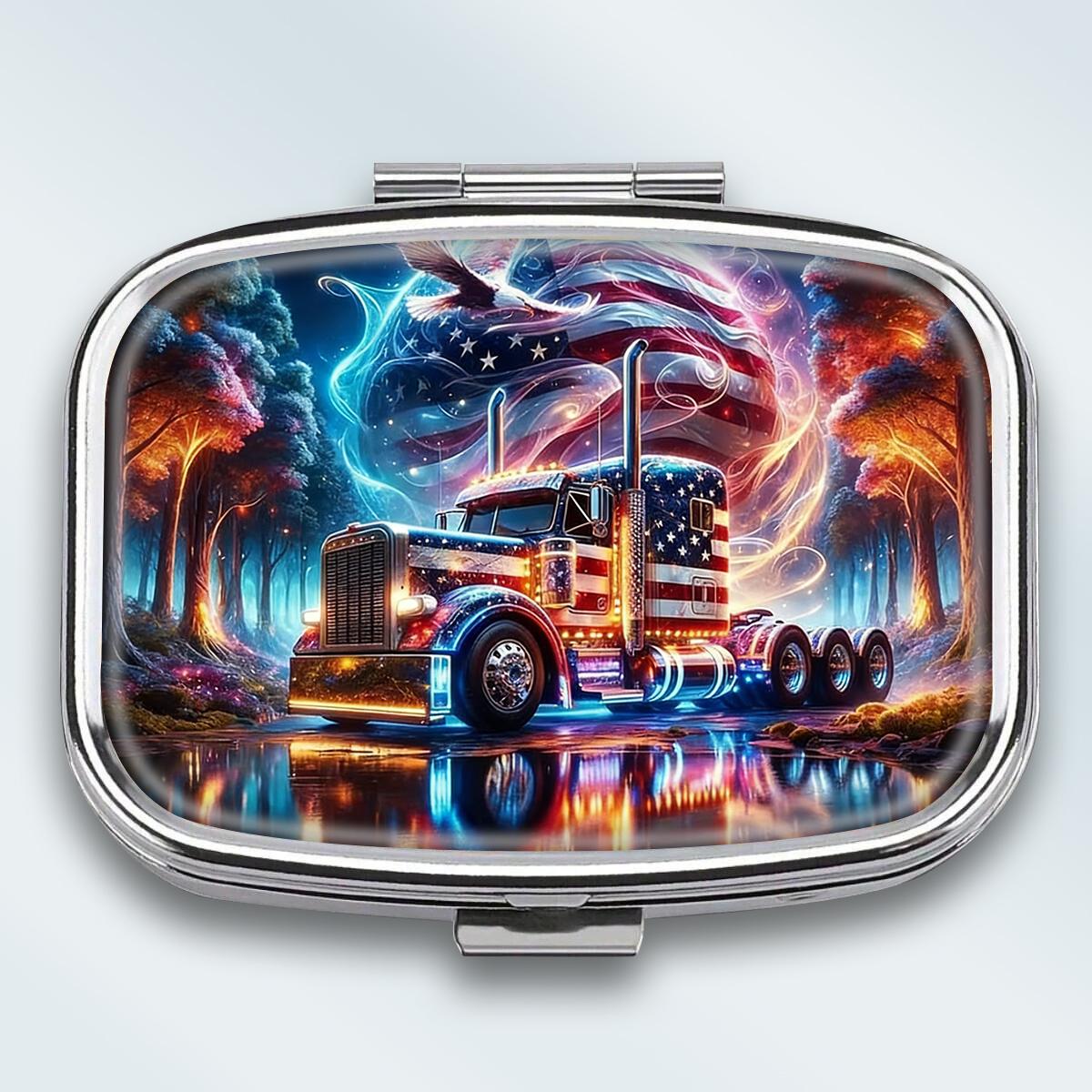Portable Pill Box with 2 Compartments, Mini Metal Medicine Organizer Case, Cute Printed Pill Container for Vitamins, Pills, Jewelry, Travel, Daily Use
Portable Pill Box with 2 Compartments, Mini Metal Medicine Organizer Case, Cute Printed Pill Container for Vitamins, Pills, Jewelry, Travel, Daily Use