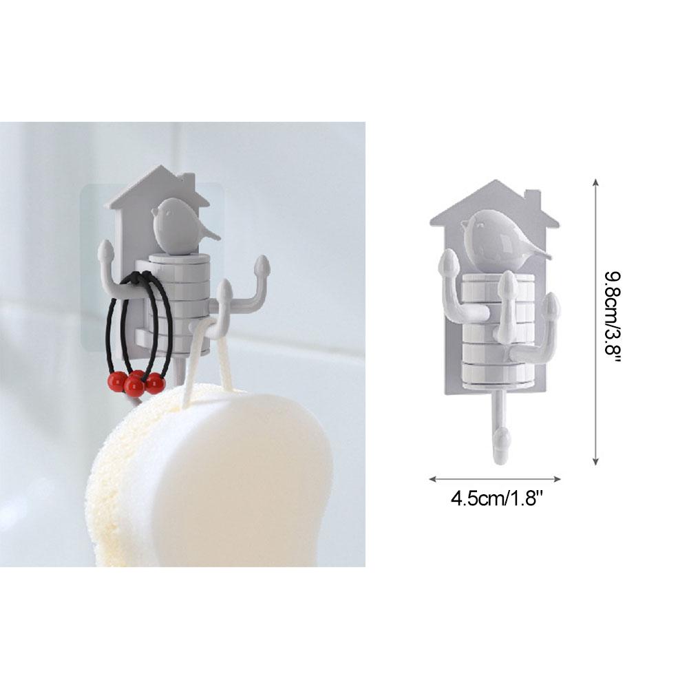 Вращающиеся настенные крючки в виде птиц, вертикальные крючки в форме птиц, милые самоклеящиеся крючки
Вращающиеся настенные крючки в виде птиц, вертикальные крючки в форме птиц, милые самоклеящиеся крючки