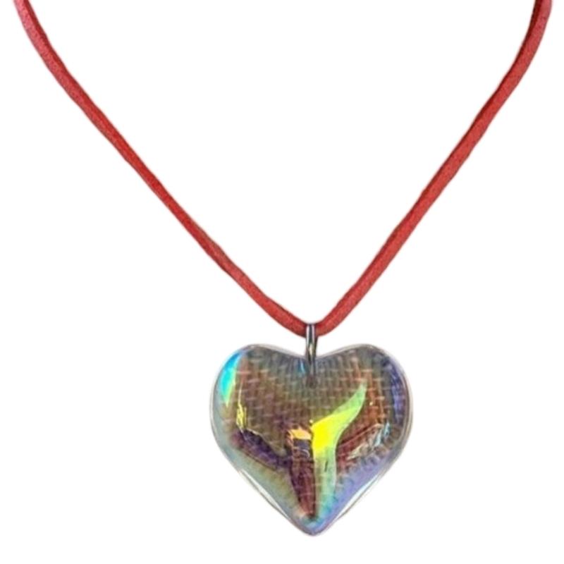 Trendy Heart Shaped Glass Choker Necklace Versatile Use Glass Jewelry Accessory For Women Symbolic Gift for All Ages помаранчевий
Trendy Heart Shaped Glass Choker Necklace Versatile Use Glass Jewelry Accessory For Women Symbolic Gift for All Ages помаранчевий