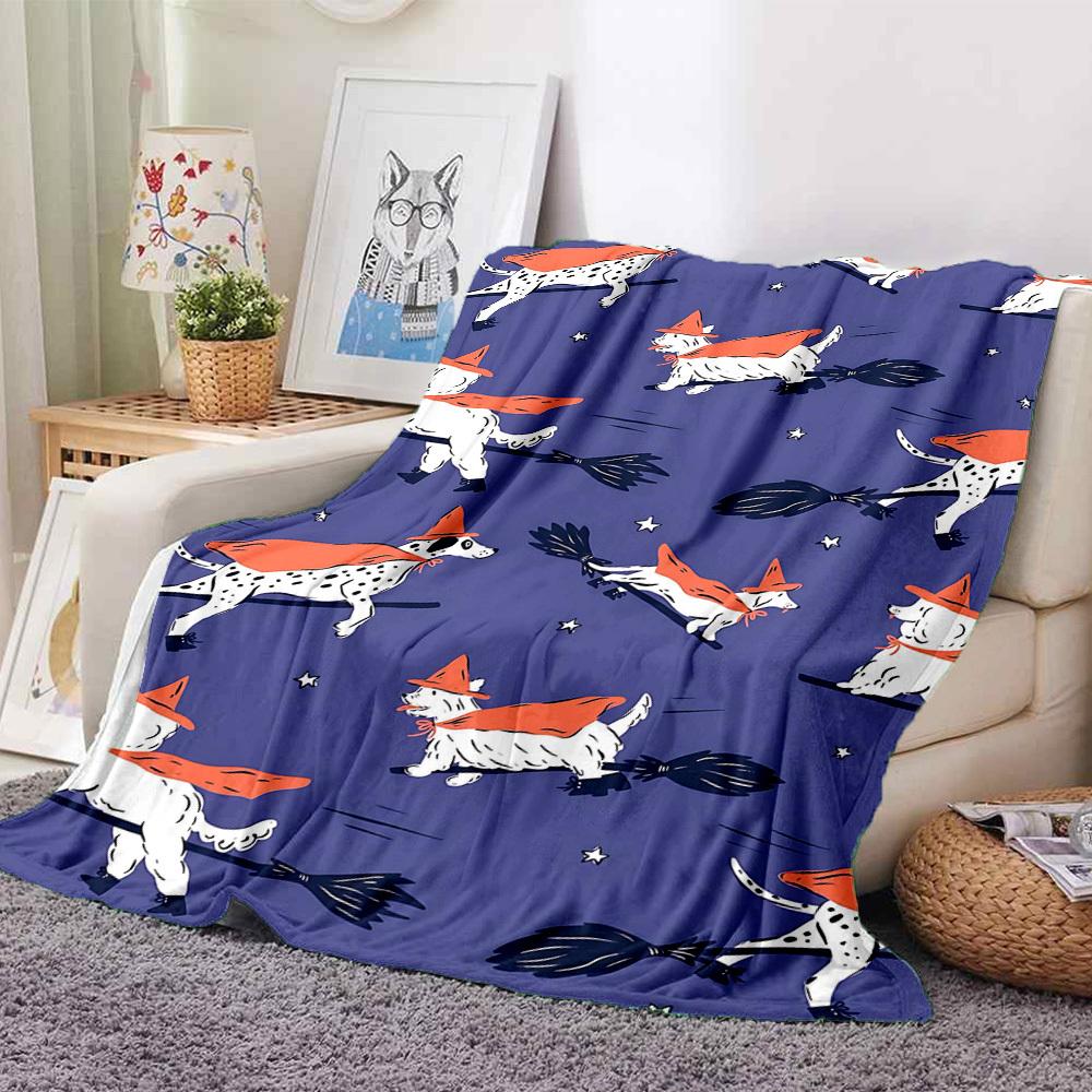 1pc Halloween Dogs Print Blanket - Lightweight Flannel Blanket For Sofa, Bed, Living Room, Office, Outdoor Travel, Camping, Soft 082 130cmx150cm
1pc Halloween Dogs Print Blanket - Lightweight Flannel Blanket For Sofa, Bed, Living Room, Office, Outdoor Travel, Camping, Soft 082 130cmx150cm