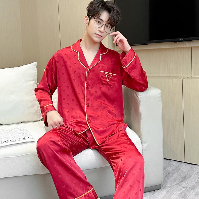 Men s Year of the Dragon Luxury Red Ice Silk Wedding Pajamas Set - Summer 2026 XL
Men s Year of the Dragon Luxury Red Ice Silk Wedding Pajamas Set - Summer 2026 XL