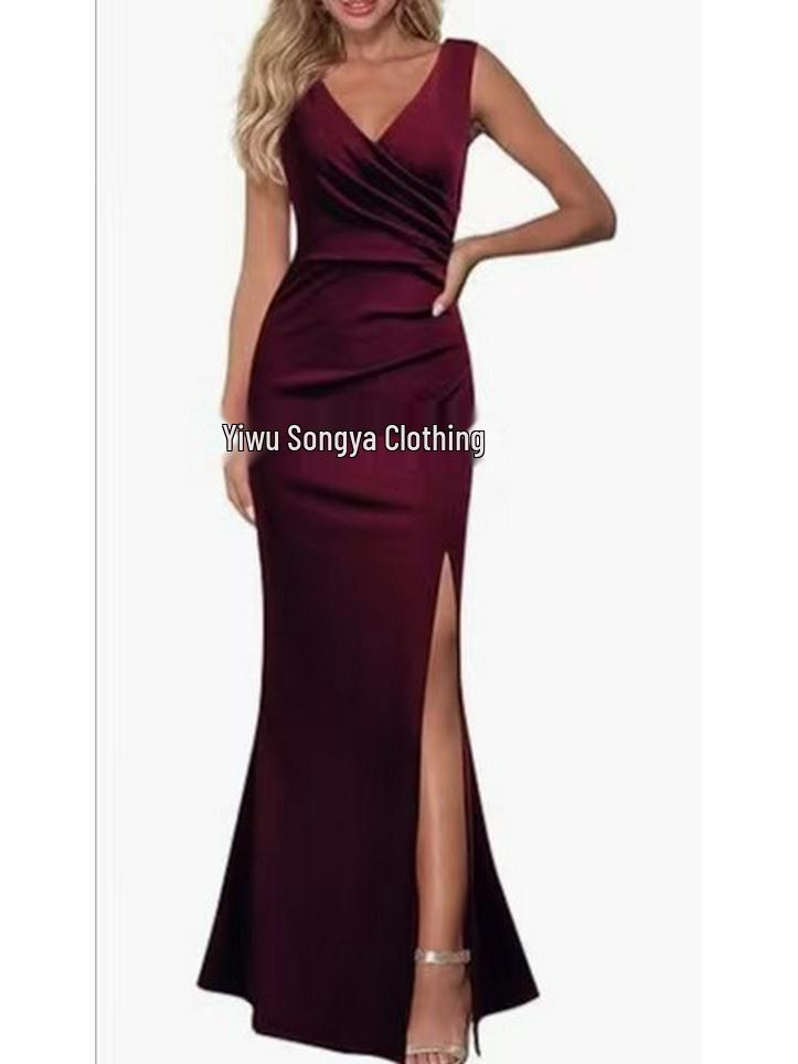 Женское вечернее коктейльное платье без рукавов с V-образным вырезом и разрезом 2024 года L
Женское вечернее коктейльное платье без рукавов с V-образным вырезом и разрезом 2024 года L