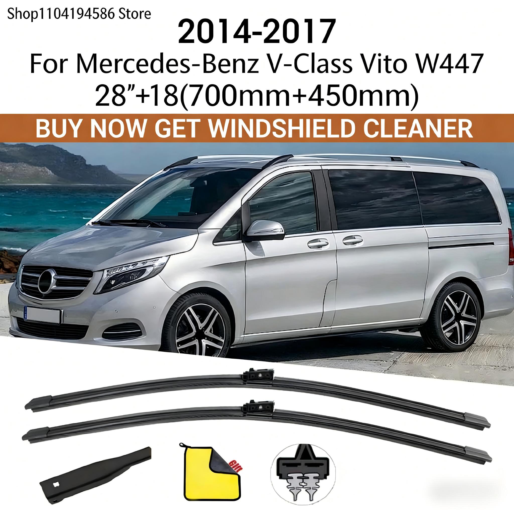 Suitable for Mercedes-Benz V-Class Vito W447 2014 2015 2016 2026 windshield front window car wiper front wiper blade 28 +18
Suitable for Mercedes-Benz V-Class Vito W447 2014 2015 2016 2026 windshield front window car wiper front wiper blade 28 +18