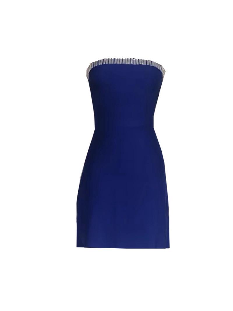 Elegant Summer Beaded Strapless Bodycon Dress for Women L королівський синій колір
Elegant Summer Beaded Strapless Bodycon Dress for Women L королівський синій колір