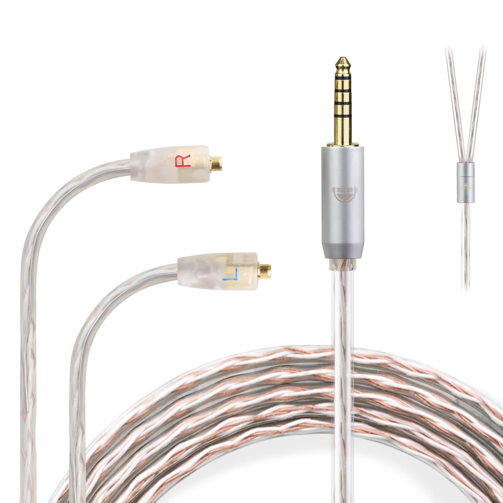 okcsc JBX для Westone W Series Кабель для навушників 4-жильний Сумісний з OFC Re-Cable W40/W80/W60/UM10/UM30 тощо. 4,4 мм
okcsc JBX для Westone W Series Кабель для навушників 4-жильний Сумісний з OFC Re-Cable W40/W80/W60/UM10/UM30 тощо. 4,4 мм