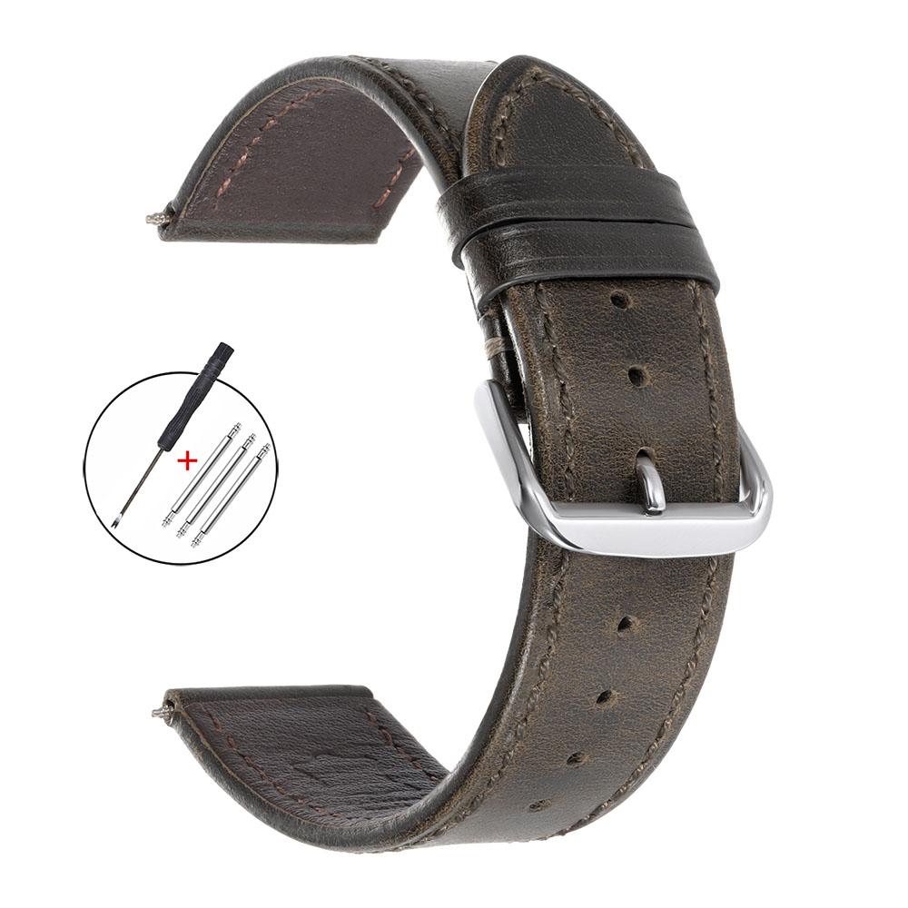 Vintage Genuine Calfskin Leather Strap 18mm 19mm 20mm 21mm 22mm Oil Wax Discoloration Leather Watchband Soft Business Watch Band 18mm&Silver Buckle оливковий колір
Vintage Genuine Calfskin Leather Strap 18mm 19mm 20mm 21mm 22mm Oil Wax Discoloration Leather Watchband Soft Business Watch Band 18mm&Silver Buckle оливковий колір