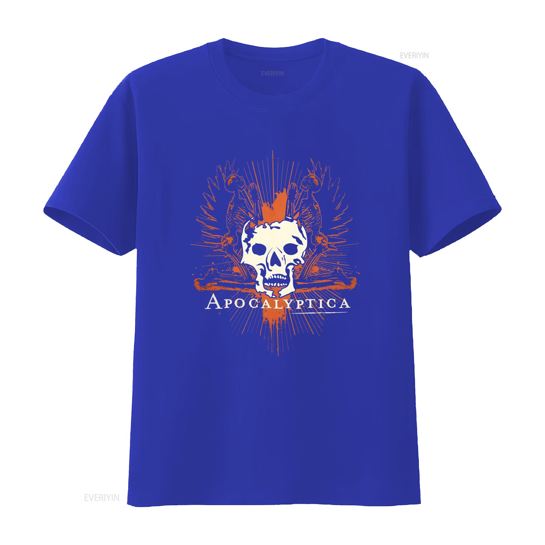 APOCALYPTICA Skull Skeleton Rock Band T Shirt for Fashion Print Cool vintage Washed Breathable Top For Everyday Wear Versatile S
APOCALYPTICA Skull Skeleton Rock Band T Shirt for Fashion Print Cool vintage Washed Breathable Top For Everyday Wear Versatile S