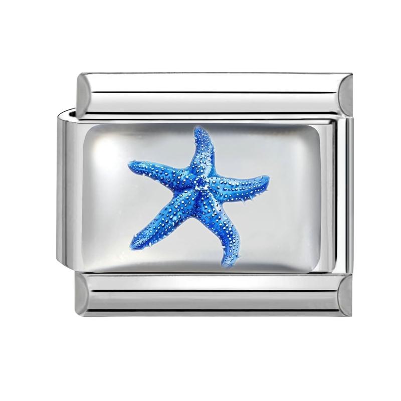 Fashion Blue Series Seaside Scenery Seawave Sailing Italian Charm Links Fit 9mm Stainless Steel Bracelet Jewelry DIY Making
Fashion Blue Series Seaside Scenery Seawave Sailing Italian Charm Links Fit 9mm Stainless Steel Bracelet Jewelry DIY Making