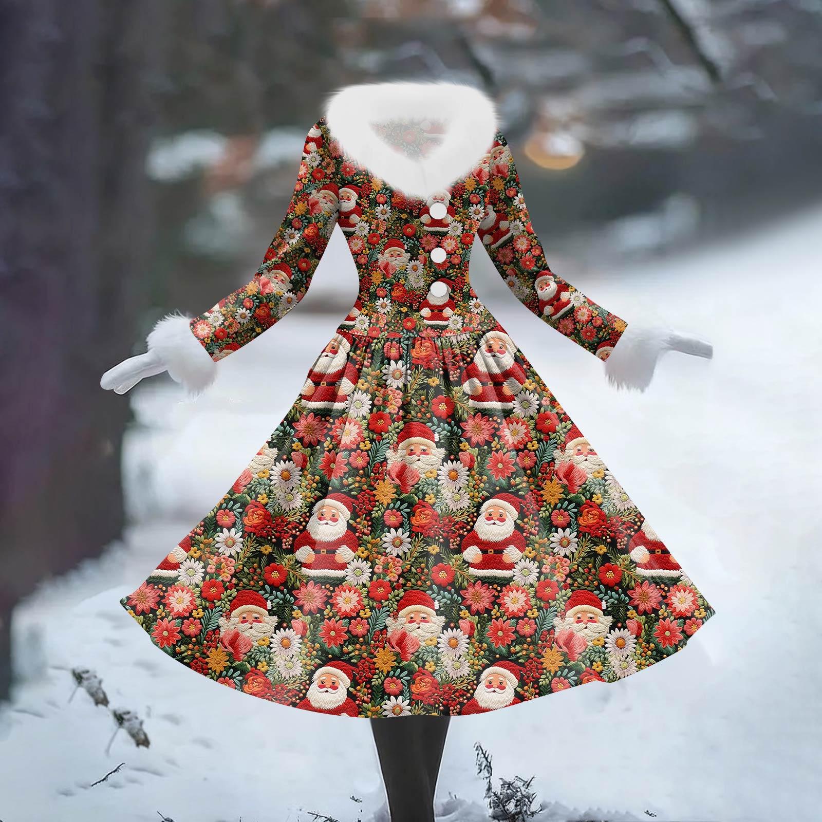 Женское повседневное платье с длинным рукавом, V-образным вырезом, лоскутным флисом и рождественским принтом XL винный
Женское повседневное платье с длинным рукавом, V-образным вырезом, лоскутным флисом и рождественским принтом XL винный