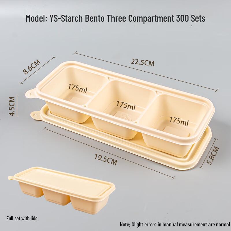 Biodegradable Corn Starch Divided Disposable Meal Prep Containers, 500 Sets
Biodegradable Corn Starch Divided Disposable Meal Prep Containers, 500 Sets
