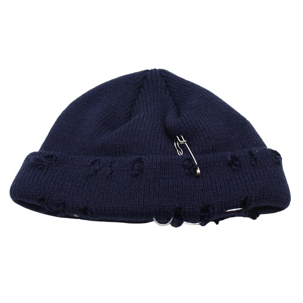 Solid Color Knitted Hat Trendy Ring Pin Hip Hop Wool Hat Season Yuppie Cold Hat one size
Solid Color Knitted Hat Trendy Ring Pin Hip Hop Wool Hat Season Yuppie Cold Hat one size
