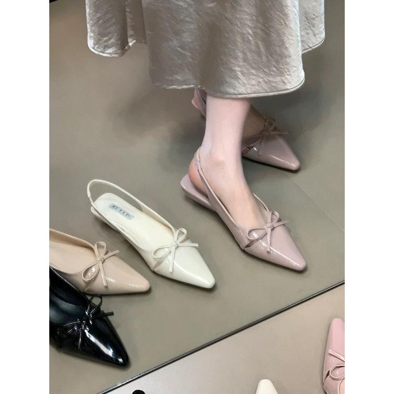 Beautiful French pointed bow bag head sandals new niche design sense versatile commuter dating women s shoes 35
Beautiful French pointed bow bag head sandals new niche design sense versatile commuter dating women s shoes 35