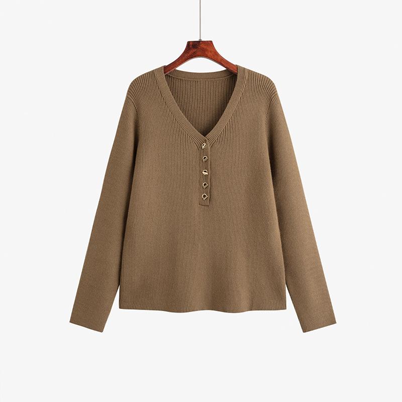 Женский свитер больших размеров с V-образным вырезом, повседневный трикотажный свитер с низом XXXL кофейный
Женский свитер больших размеров с V-образным вырезом, повседневный трикотажный свитер с низом XXXL кофейный