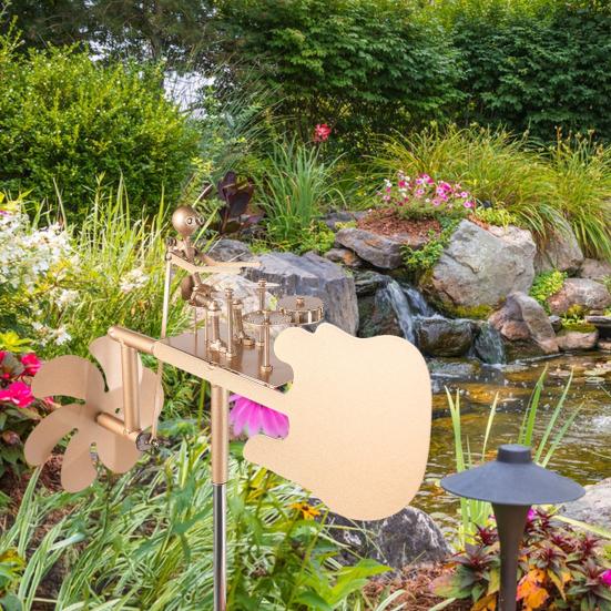 Yousheng Rock Drummer Windmill Handmade Metal Drummer Sculpture Garden Wind Spinner Percussionist Music Figurine for Patio Yard Lawn Decor золотистый
Yousheng Rock Drummer Windmill Handmade Metal Drummer Sculpture Garden Wind Spinner Percussionist Music Figurine for Patio Yard Lawn Decor золотистый