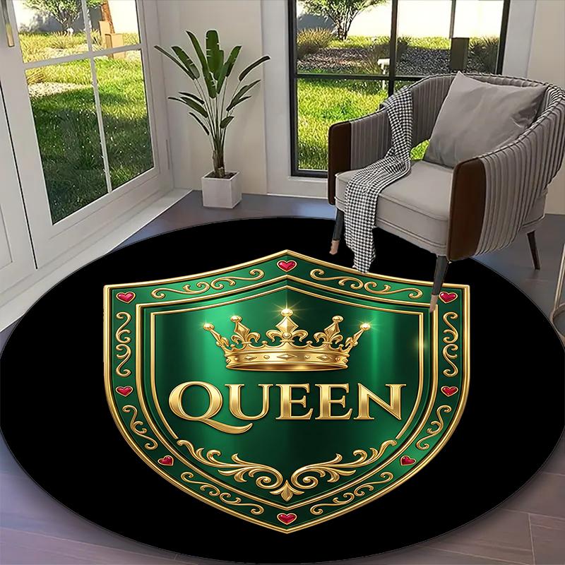 1pc Queen s Crown Printed Chair Rug for Home Office Use, Living Room Kitchen Game Room Round Carpet Diameter 60cm
1pc Queen s Crown Printed Chair Rug for Home Office Use, Living Room Kitchen Game Room Round Carpet Diameter 60cm