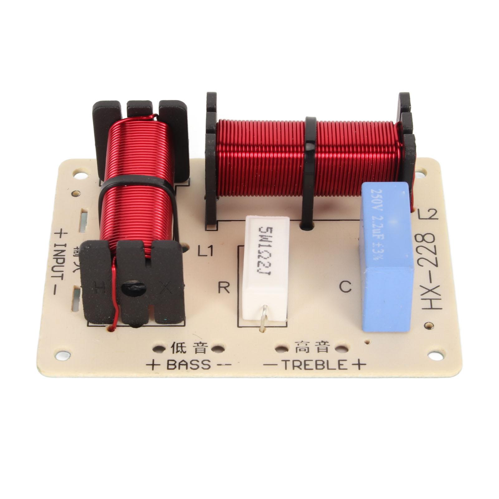 2 Way Speaker Frequency Divider Module Treble Bass HiFi o Crossover Filter Distributor Board
2 Way Speaker Frequency Divider Module Treble Bass HiFi o Crossover Filter Distributor Board