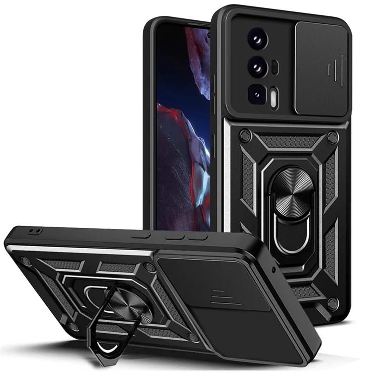 Phone Case for Xiaomi Poco F5 Pro 5G / Redmi K60 5G / K60 Pro 5G Camera Lens Slide Design PC+TPU Kickstand Cover
Phone Case for Xiaomi Poco F5 Pro 5G / Redmi K60 5G / K60 Pro 5G Camera Lens Slide Design PC+TPU Kickstand Cover