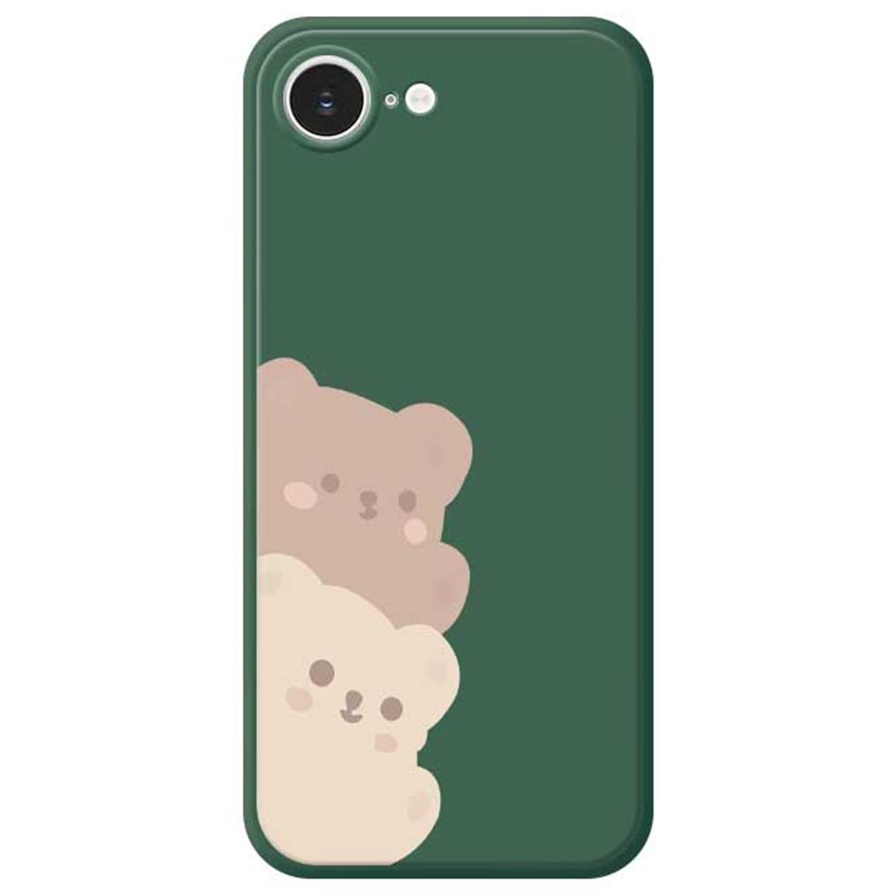 For iPhone 16e Case Cute Bears Pattern Printing Straight Edge TPU Phone Back Cover Green
For iPhone 16e Case Cute Bears Pattern Printing Straight Edge TPU Phone Back Cover Green