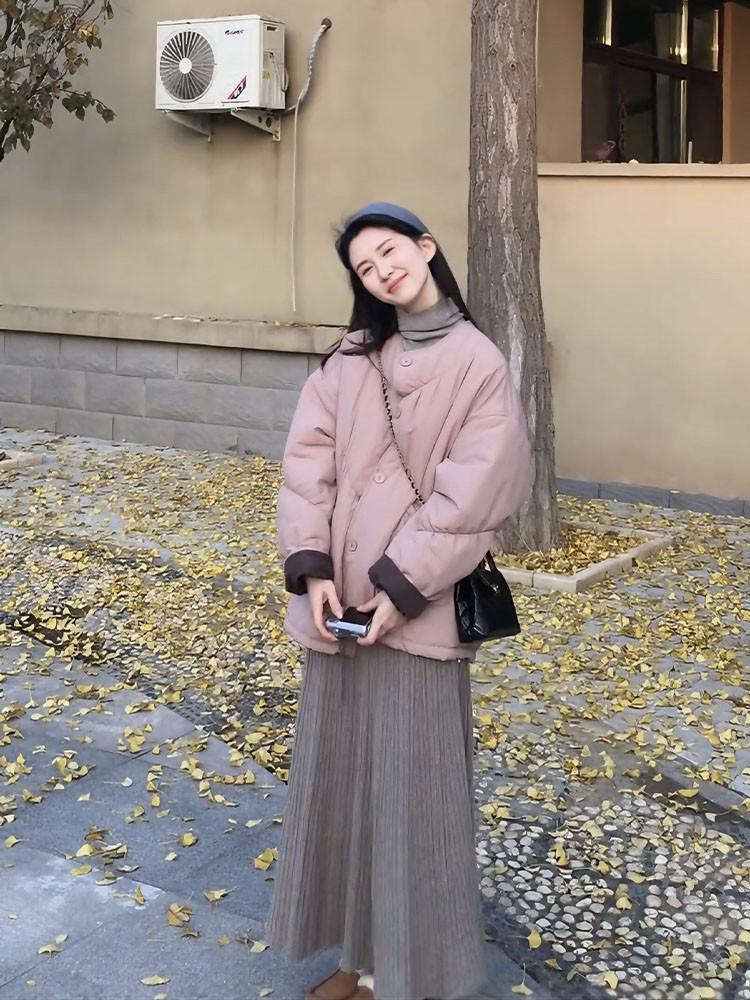 Winter 2025 Harajuku Style Slim Cotton Jacket & High-Waisted Skirt Set S
Winter 2025 Harajuku Style Slim Cotton Jacket & High-Waisted Skirt Set S