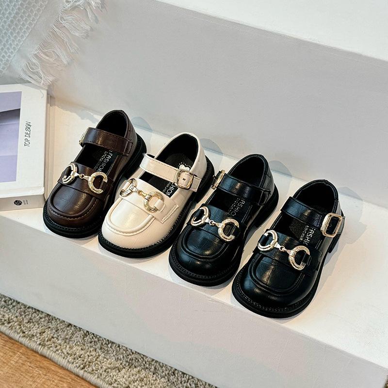 2025 Girls Spring & Autumn Square Toe Loafers - Soft Sole, Non-Slip, Versatile Horsebit Buckle Leather Shoes Size 21, approx. 14.5 cm inside чёрный
2025 Girls Spring & Autumn Square Toe Loafers - Soft Sole, Non-Slip, Versatile Horsebit Buckle Leather Shoes Size 21, approx. 14.5 cm inside чёрный