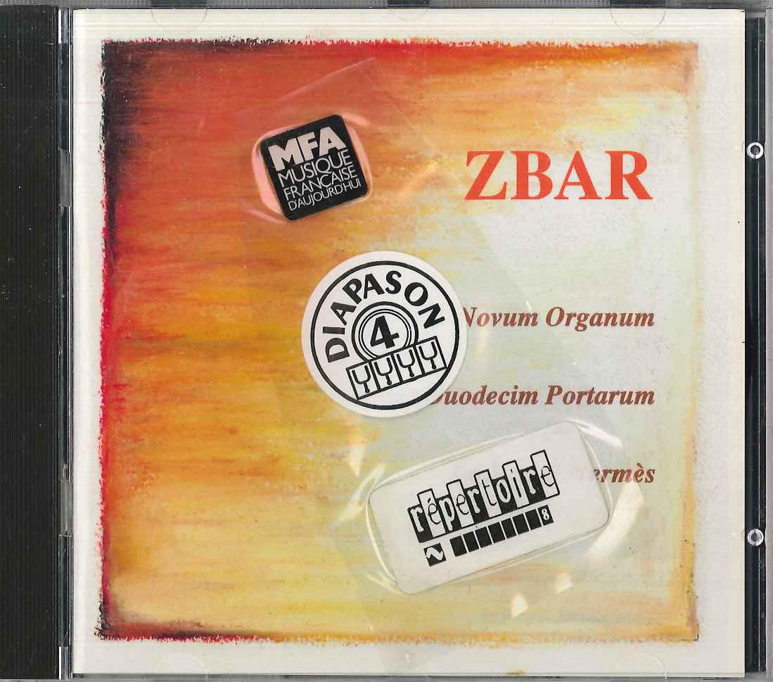 CD MICHEL ZBAR - Nuite D hermes, Novum Organum, E 244982 ACCORD Non Japan Classical Used
CD MICHEL ZBAR - Nuite D hermes, Novum Organum, E 244982 ACCORD Non Japan Classical Used