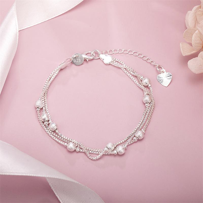 New 925 Sterling Silver Geometric Bead Chain Bracelet Women S Fashion Wedding Fine Jewelry Christmas Gift
New 925 Sterling Silver Geometric Bead Chain Bracelet Women S Fashion Wedding Fine Jewelry Christmas Gift