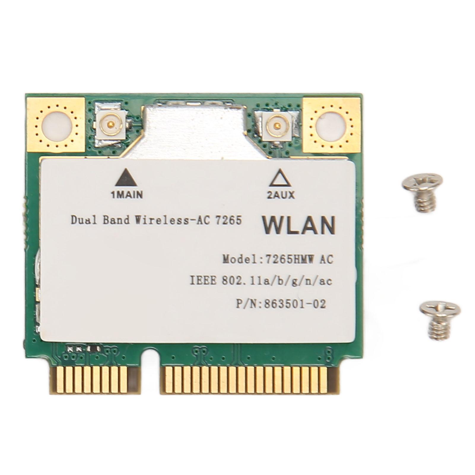 7265HMW Wireless Network Card 1200Mbps 2.4 5Ghz Bluetooth 4.2 Mini PCIE Interface WiFi Adapter for
7265HMW Wireless Network Card 1200Mbps 2.4 5Ghz Bluetooth 4.2 Mini PCIE Interface WiFi Adapter for