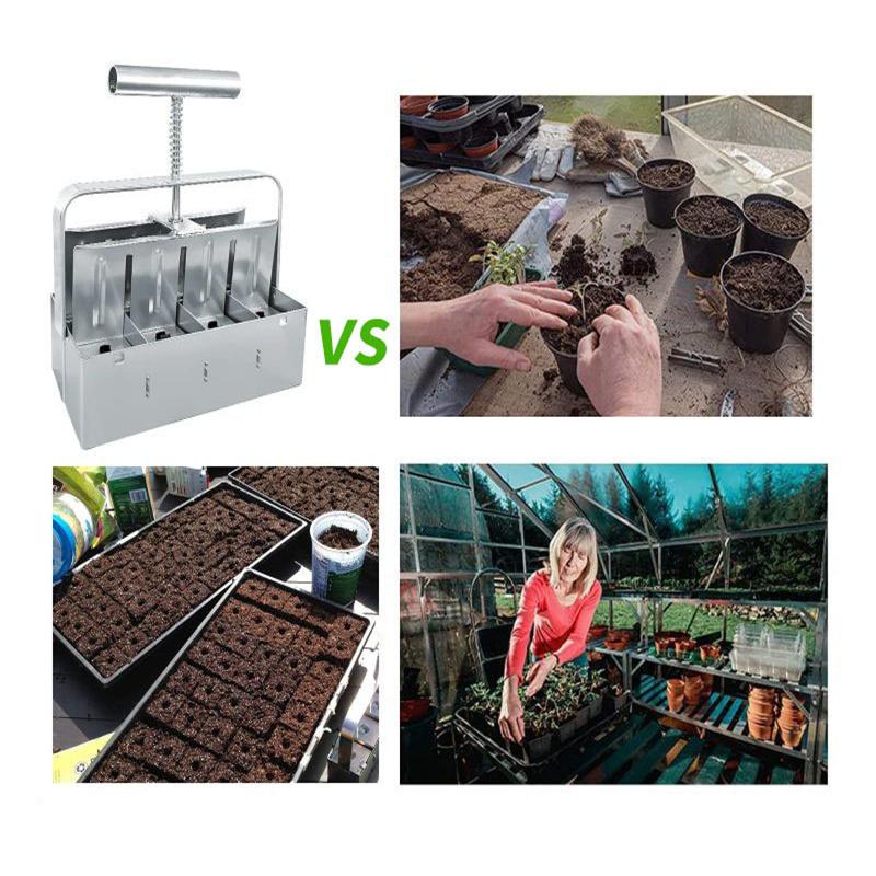 8 Cell Soil Blocking Tool Kit With 3 Sizes Seed Pins Handheld Soil Blocking Tool For Seed Starter Tray For Outdoor Planting серебряный
8 Cell Soil Blocking Tool Kit With 3 Sizes Seed Pins Handheld Soil Blocking Tool For Seed Starter Tray For Outdoor Planting серебряный