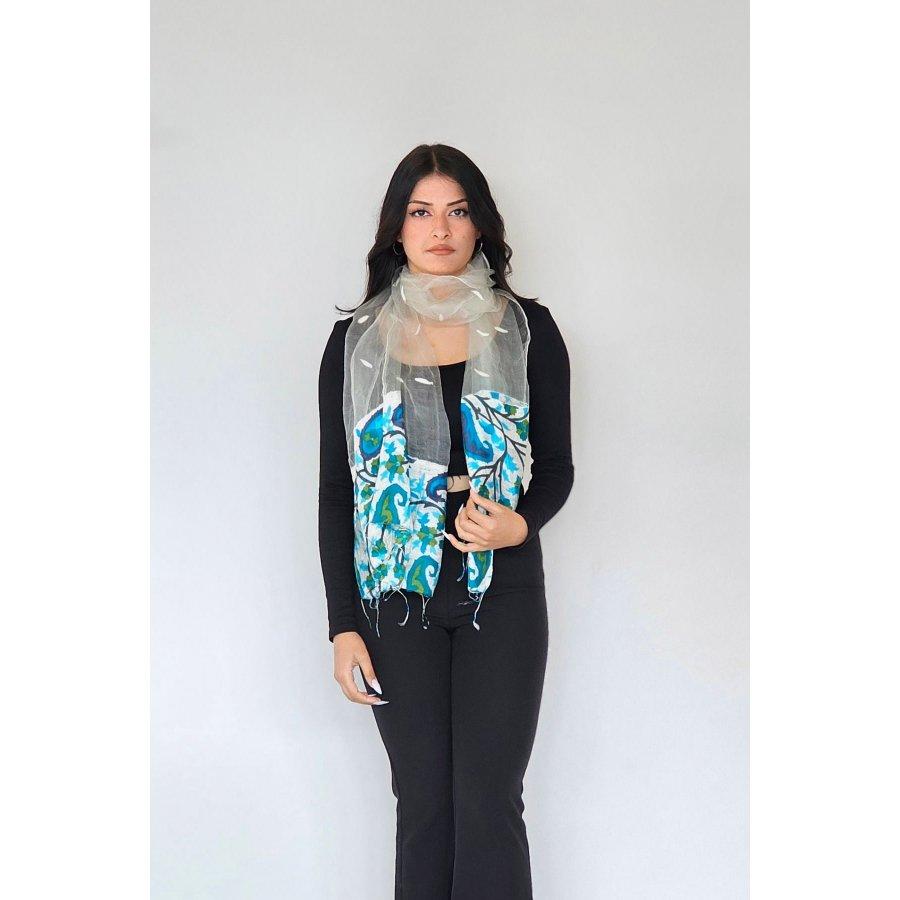 100% Pure Silk Handwoven 70 x 190 cm Shawl Scarf Neckerchief Neck Scarf белый/разноцветный
100% Pure Silk Handwoven 70 x 190 cm Shawl Scarf Neckerchief Neck Scarf белый/разноцветный