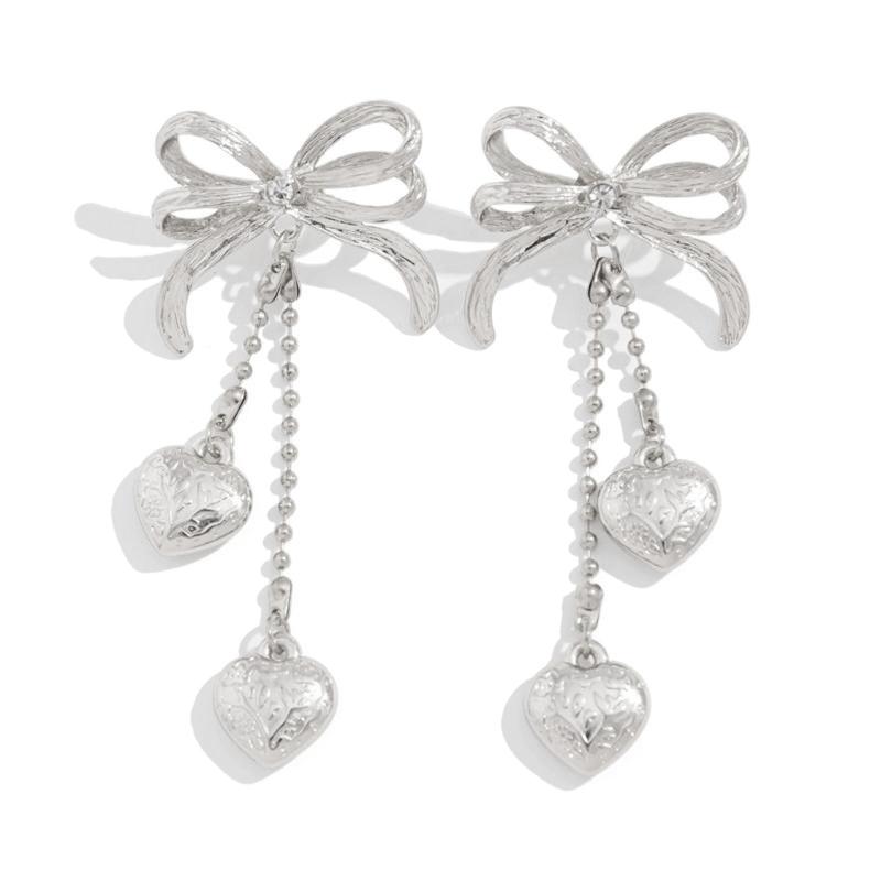 Stylish Bowknot Dangle Earrings With Delicate Fringe Bows Ear Accessories Jewelry For Parties Weddings Daily Wear 1 серебряный
Stylish Bowknot Dangle Earrings With Delicate Fringe Bows Ear Accessories Jewelry For Parties Weddings Daily Wear 1 серебряный