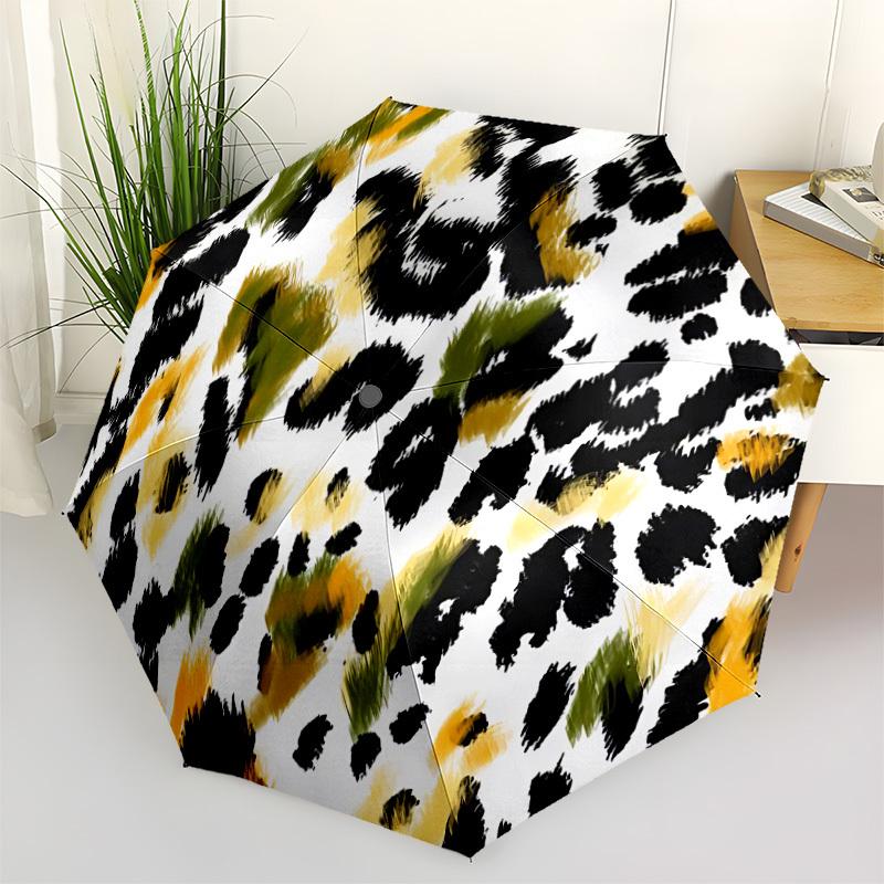 1pc Leopard Print Automatic Umbrella - Stylish, Durable, with 8-Rib Manual Open Design, Elegant Black Handleyy250920140
1pc Leopard Print Automatic Umbrella - Stylish, Durable, with 8-Rib Manual Open Design, Elegant Black Handleyy250920140