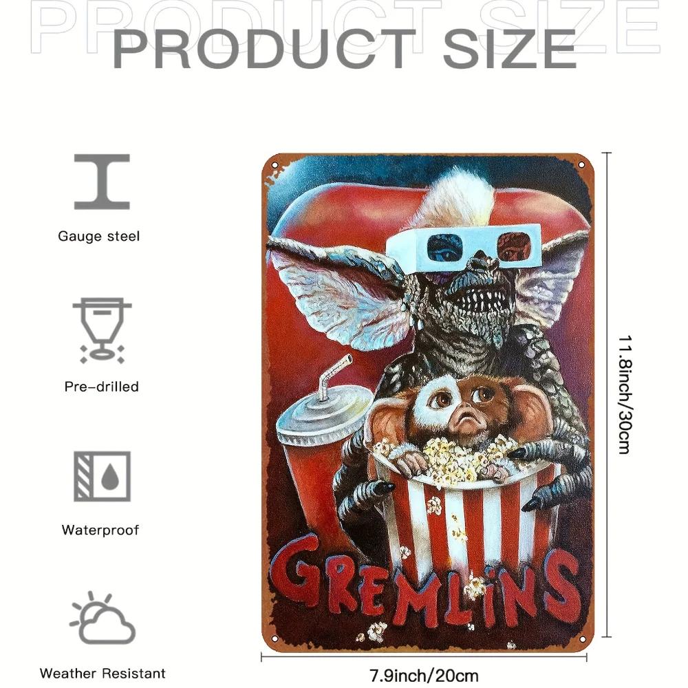 Retro Gremlins Horror Metal Sign - 8x12 Inch Vintage Tin Poster, Ideal Decor for Horror Fans, Home, Cafe & Bar 20x30cm(7.8x11.8inch)
Retro Gremlins Horror Metal Sign - 8x12 Inch Vintage Tin Poster, Ideal Decor for Horror Fans, Home, Cafe & Bar 20x30cm(7.8x11.8inch)