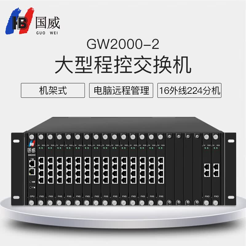 Guowei GW2000-2 Modular PBX Telephone Exchange (CN version)
Guowei GW2000-2 Modular PBX Telephone Exchange (CN version)