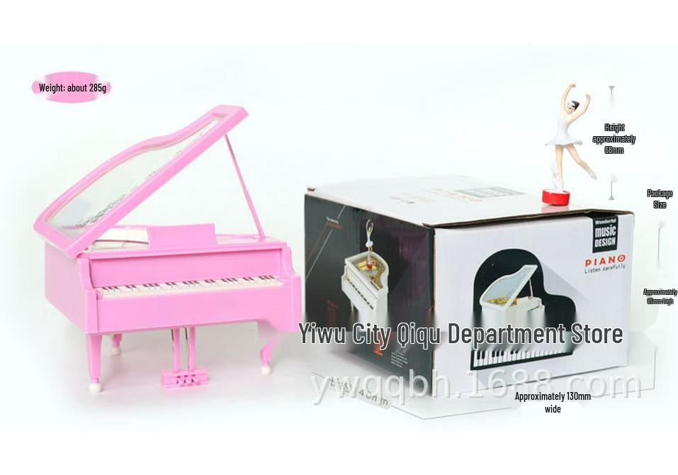 Rotating Ballet Dancing Piano Music Box - Mini Creative Student Gift 1002
Rotating Ballet Dancing Piano Music Box - Mini Creative Student Gift 1002