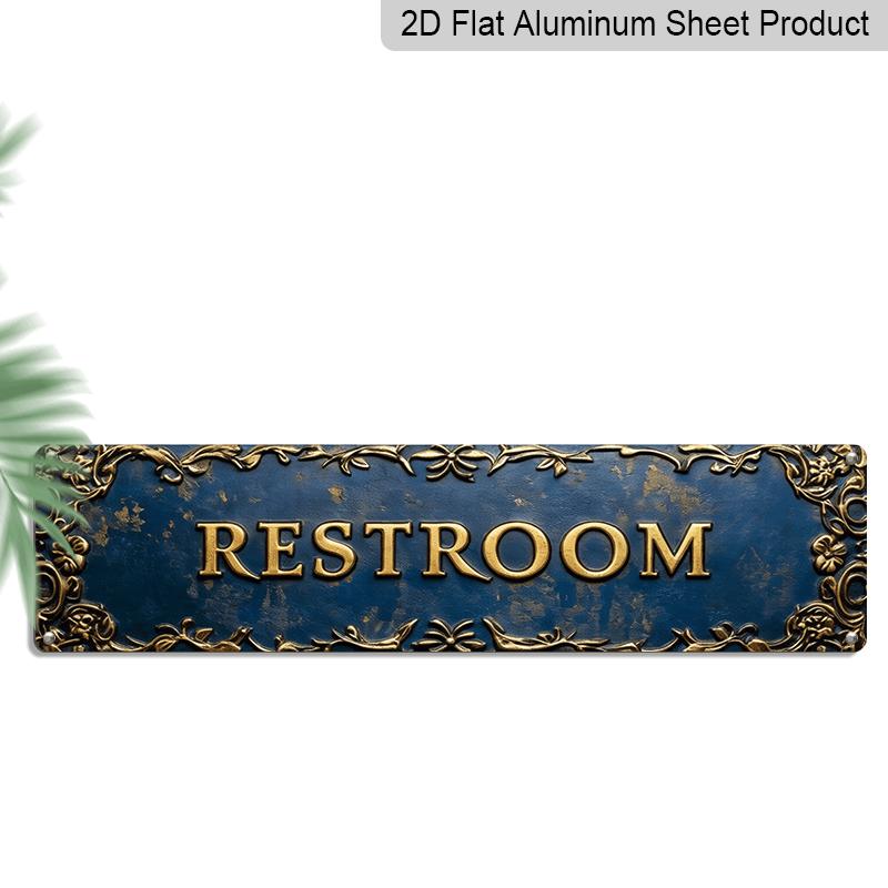 2D Flat Print, Single Piece, Retro Bathroom Aluminium Decorative Sign, Stylish Floral Design, Wall Decoration, Rustic Aesthetic for Bathrooms 40cm x 10cm
2D Flat Print, Single Piece, Retro Bathroom Aluminium Decorative Sign, Stylish Floral Design, Wall Decoration, Rustic Aesthetic for Bathrooms 40cm x 10cm